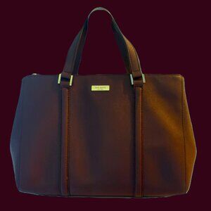 Vintage Kate Spade New York 1993 Loden Newbury Lane Merlot Large Satchel Bag EUC